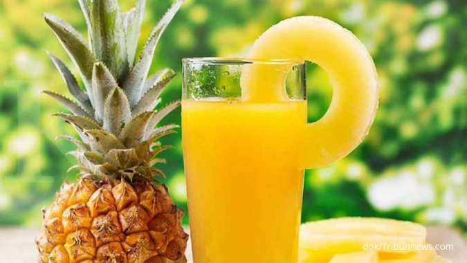cara membuat sari buah nanas