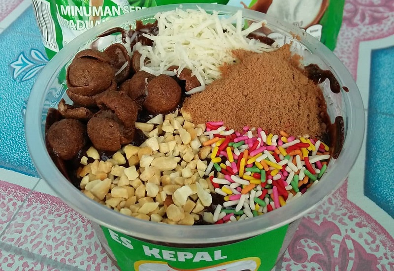 cara bikin es kepal milo pakai blender