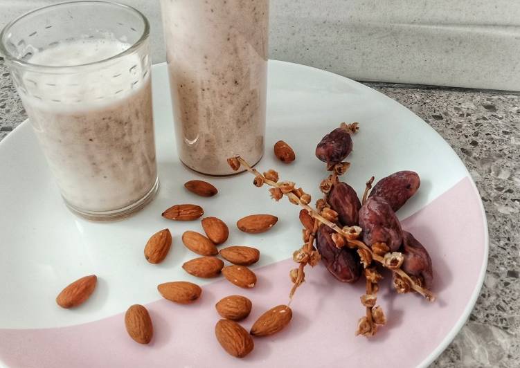 cara buat jus kurma susu
