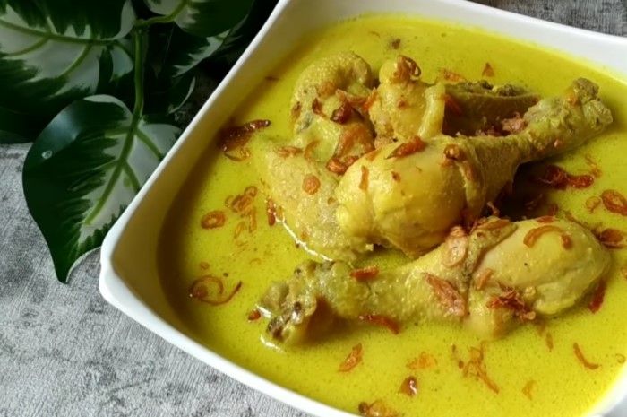 Cara Masak Opor Ayam Kuning Santan Gurih