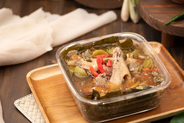 cara membuat garang asem ayam tanpa daun pisang