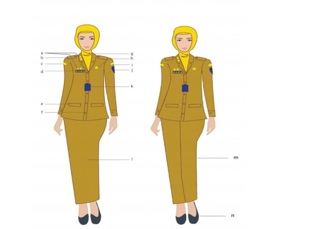 Model Pakaian Dinas Harian Wanita yang di Gunakan PNS!
