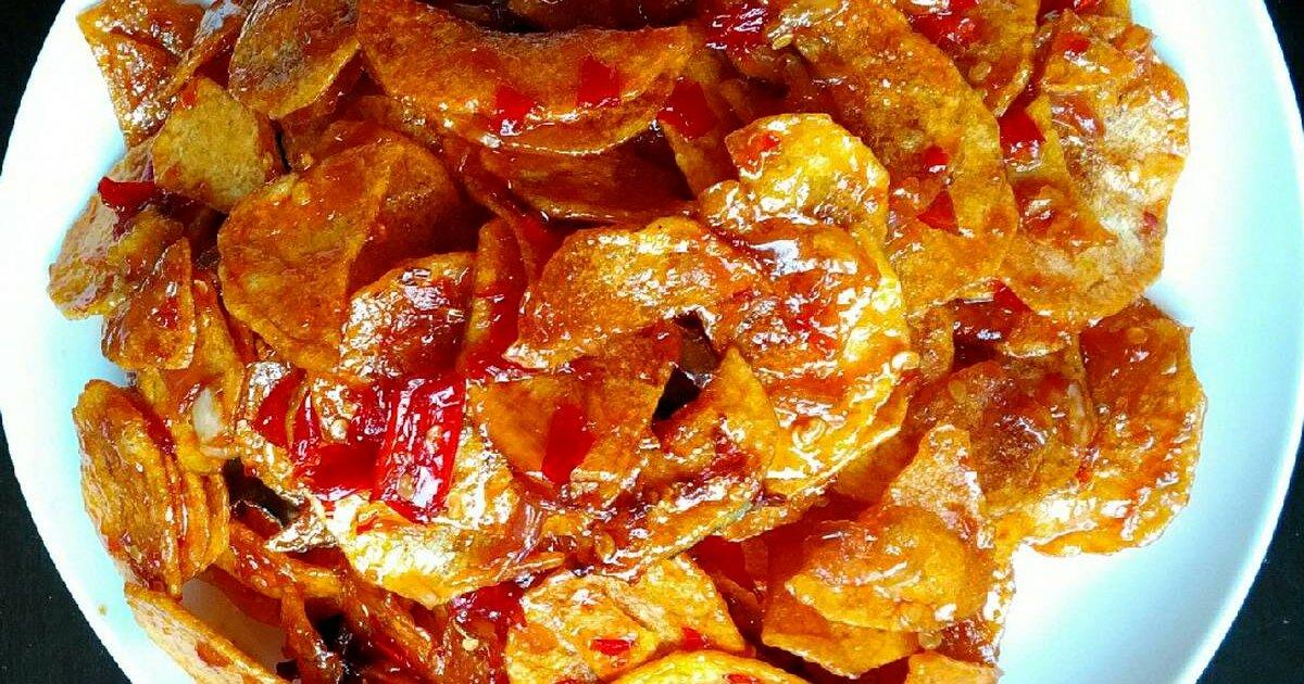 keripik kentang pedas