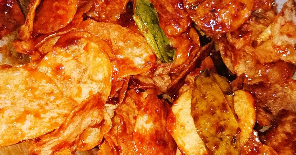 keripik kentang pedas