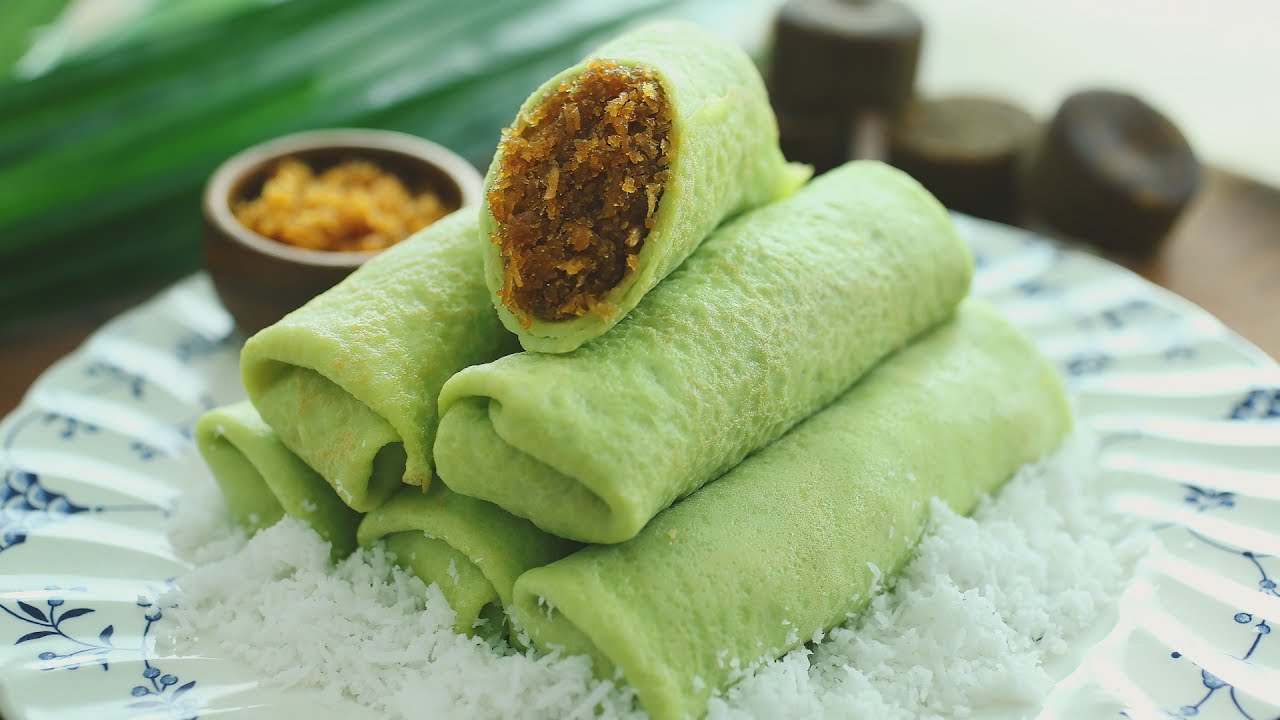 Cara Membuat Kulit Dadar Gulung Berpori
