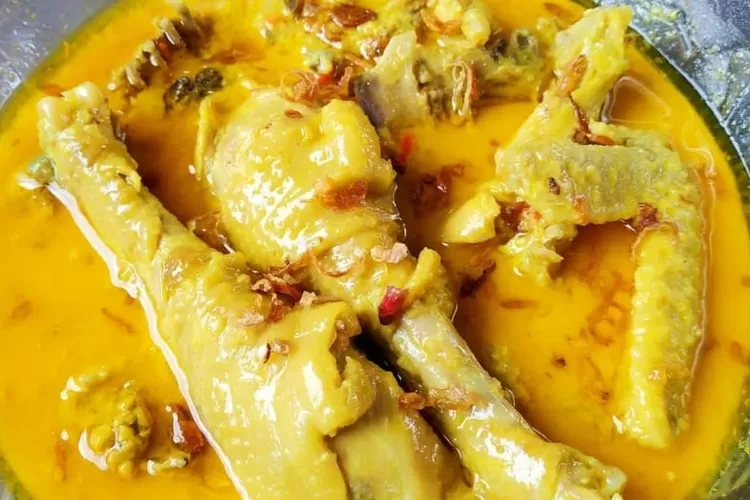 membuat opor ayam santan