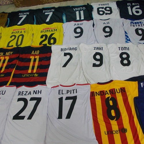 Sablon kaos jersey ambon