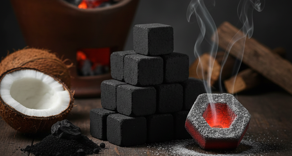organic coconut charcoal briquette supplier