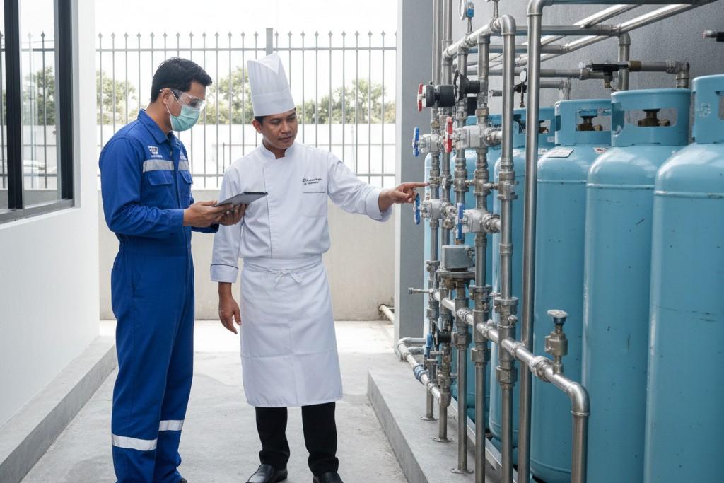 jasa pemasangan pipa gas restoran