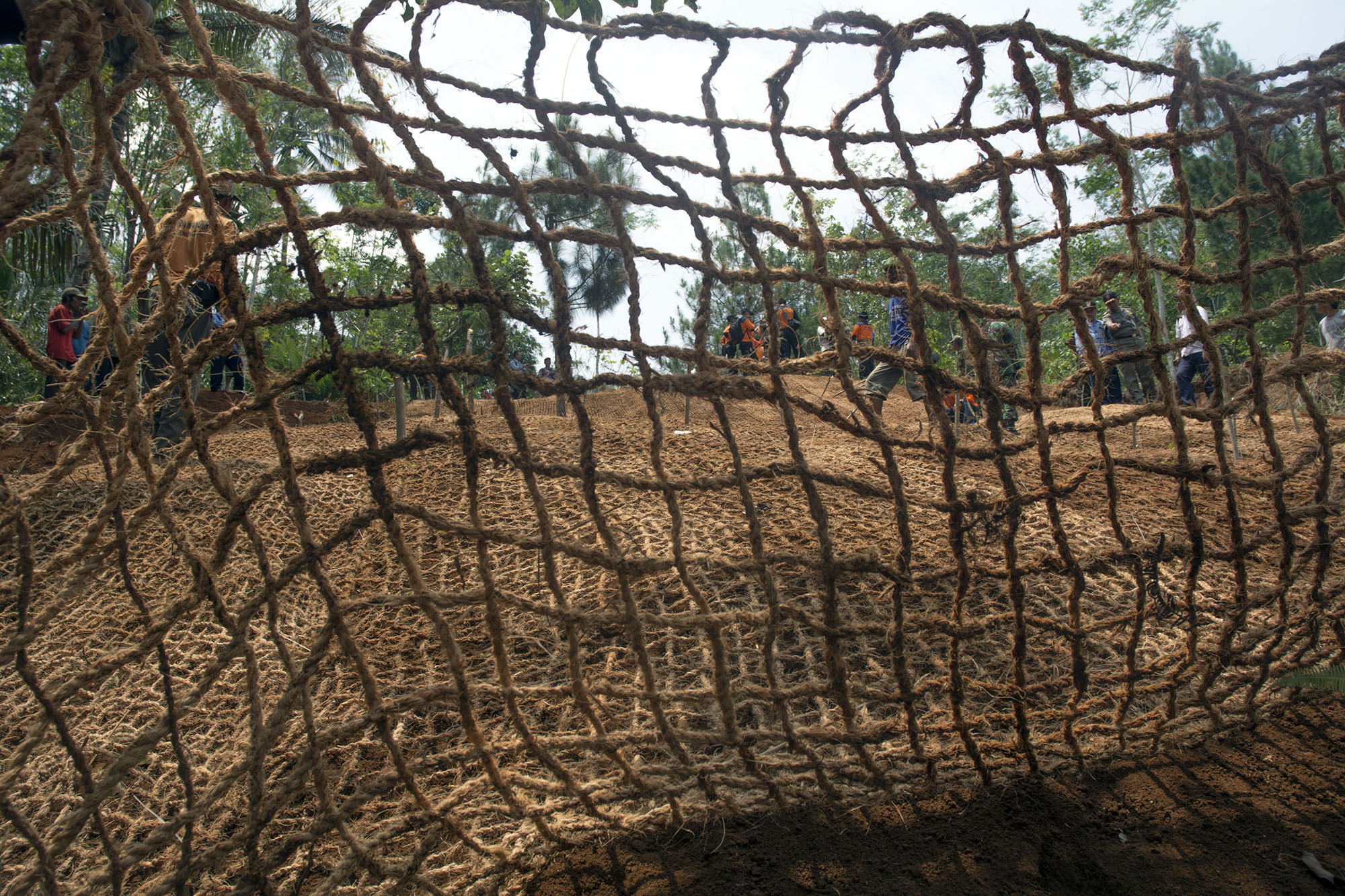 jaring sabut kelapa perlindungan tanah
