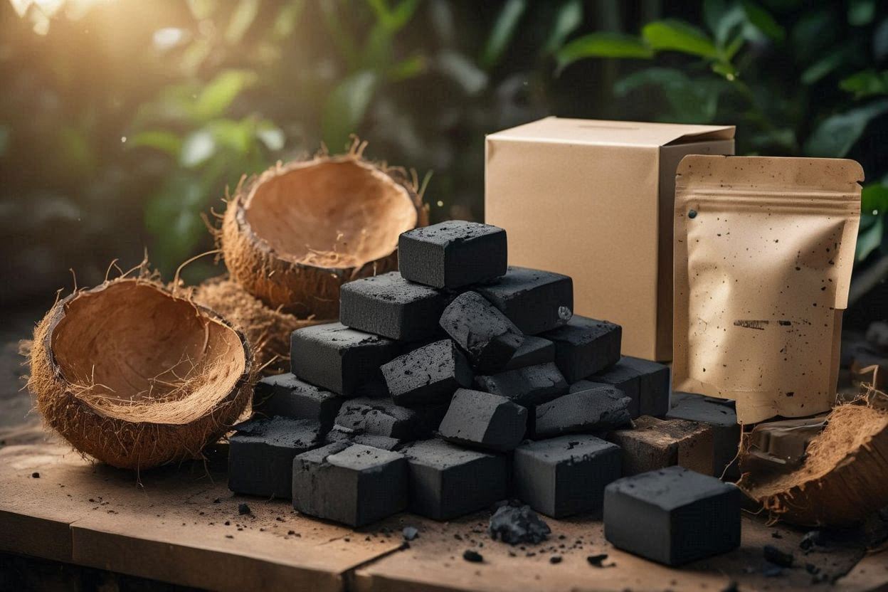 sustainable coconut charcoal briquette supplier