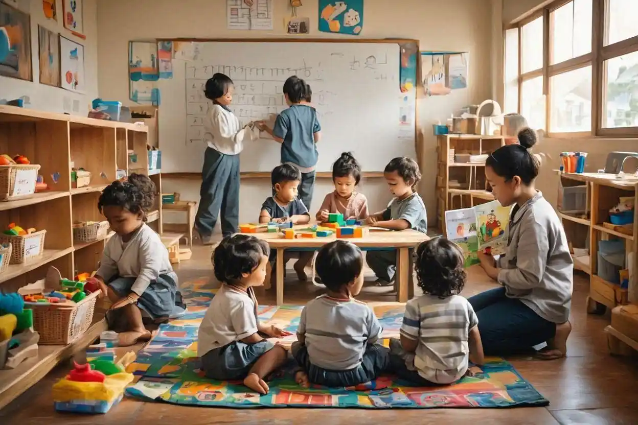 pembentukan karakter anak sejak dini melalui aktivitas belajar dan bermain di kelas TK