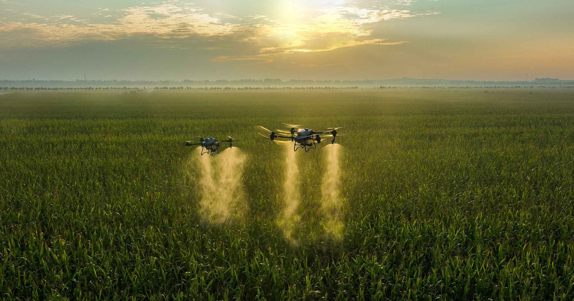 berapa luas jangkauan drone sprayer