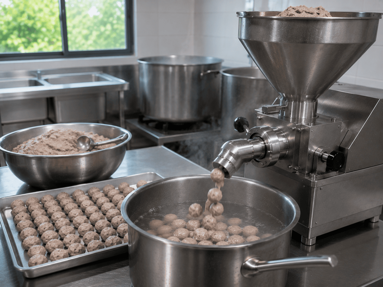 penyebab bentuk bakso tidak bulat